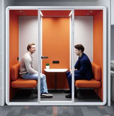 Silent Space Acoustic Booth 2 person pod in Saudi Arabia