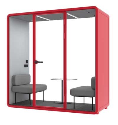 Silent Space Acoustic Booth for private 2 person meetings